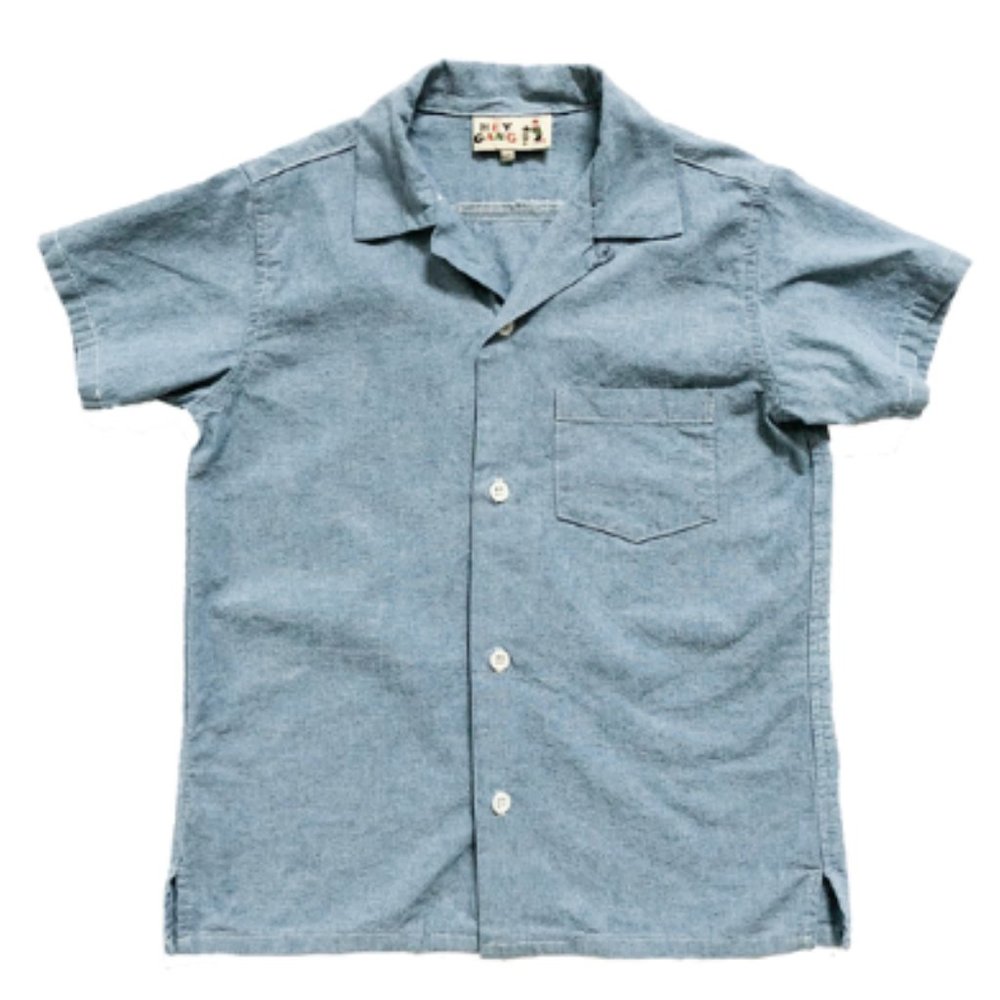 Hey Gang Chambray Button Up